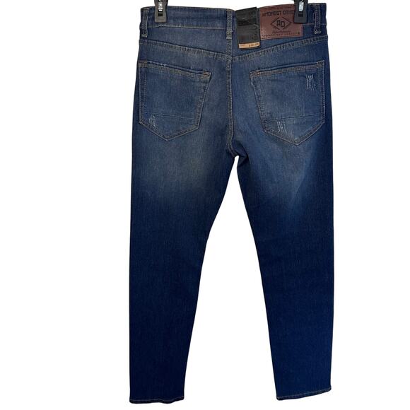 New mens Amongst Others slim stretch night shadow distressed jeans size 30x30 - Picture 2 of 7